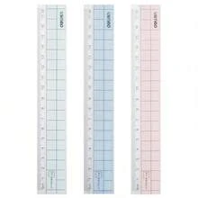 Thước kẻ trong suốt 15cm có vạch sóng, thước nhựa phù hợp cho học sinh tiểu học và trẻ em, thước kẻ 20cm - cái thước kẻ - Xem 5