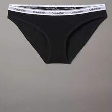Calvin Klein Icon Logo Bikini QD5044  Thongs For Women Underwear - 黑色 - 查看 7