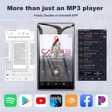 Máy nghe nhạc MP3/MP4 màn hình cảm ứng 5.0 inch, Bluetooth WiFi, hệ điều hành Android chất lượng cao, bộ nhớ trong 4+32GB, có thể mở rộng lên đến 512GB, hỗ trợ sách điện tử. - Xem 3