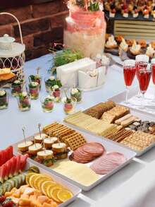 2pcs Reusable Party Serving Trays, Suitable For Vegetables, Fruits, Snacks, Desserts, Cookies, Cheese, Food Display Platters - View 2