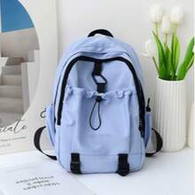Ba lô dây rút nhiều ngăn unisex, túi nylon bền chắc dung tích lớn, balo đựng laptop cho học sinh, sinh viên, du lịch ngoài trời. - Nhiều màu - Xem 6