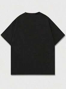 Women's Blouses Casual T-Shirt Short-Sleeved, Round-Neck Printed T-Shirt With Japanese Anime Character And Stars, Artistic And Durable 100% Cotton - 黑色 - 查看 3