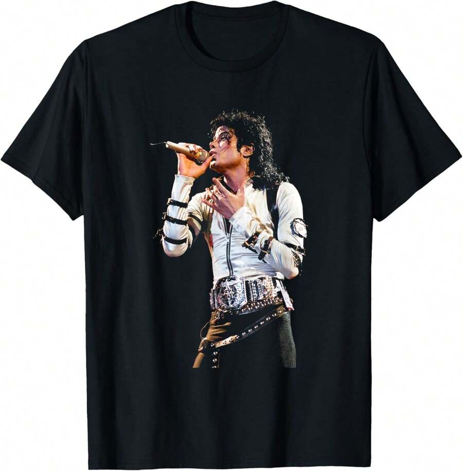 Bad World Tour 1988 T-Shirt, Women's Blouses, Blouses, Casual Blouses For Women, Informal Blouses For Women, Women's Tops, Tops, Unisex. - 黑色 - 查看 1