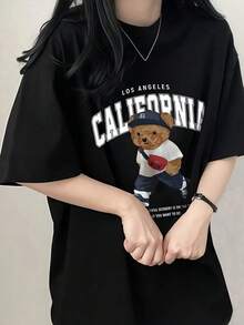 Camiseta de manga corta de color sólido suave para mujer, transpirable para el verano. - Blanco - View 4