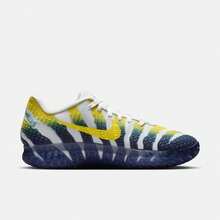 Nike JA 3 “Murray State” 舒适、简约、高性能、耐用、防滑、防扭转、抓地力强、回弹力好、支撑性强的低帮篮球鞋，男款，白色、蓝色和黄色 HF2794-004 - 白藍黃 - 查看 6