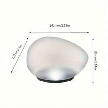 Lámpara decorativa inalámbrica de bola de piedra solar, luz ambiente para interior y exterior para jardín, patio y mesa - Lámpara solar de piedra - Ver 10