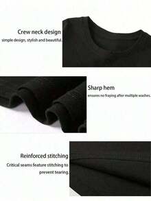 Camiseta Artsadd "Preferiría Ir al Segundo Grado", Regalo para Amantes de Antigüedades, Camiseta Gráfica con Estética de Segundo Grado, Prenda para Amantes de las Compras, Regalos de Boutique, Camiseta Unisex de Algodón con Cuello Redondo, Tallas Grandes, Casual, para Primavera y Verano, Súper Suave, Transpirable para el Verano - Perfecta para Parejas, Familiares y Amigos. Traje de fiesta elegante,T-shirt para damas elegantes,Blusas adecuadas para mujeres con curvas,Faldas de graduación,Ropa casualEstampado de animales adorables ,Estampado de letras divertidas - Negro - Ver 5