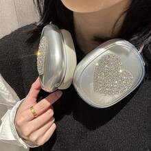 Ốp bảo vệ Max hình trái tim đính kim cương lấp lánh - Vỏ TPU mềm trong suốt chống trầy xước, hiệu ứng chuyển màu cho Max2. - Trong sáng - Xem 6