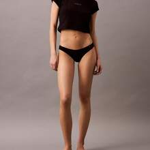 Calvin Klein Ideal Cotton Bikini QD5126 Underwear  Women  Panties - 黑色 - 查看 2