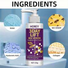 Bee Venom Body Contouring Cream: Moisturizing And Firming. It Instantly Tightens Loose, Sagging Skin. Suitable For The Arms, Abdomen, Thighs, And Buttocks, It Firms And Lifts The Skin, Improving Issues Such As Sagging, Aging, And Tissue Accumulation. - Cream - View 7