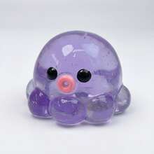 Cute Purple Octopus Stress Ball: Soft Transparent Squeeze Toy, Kawaii Jellyfish Octopus Sensory Fidget Toy, Relieve Anxiety, Perfect Mother's Day Gift For Octopus Toy Collectors And Adults - Color - View 12