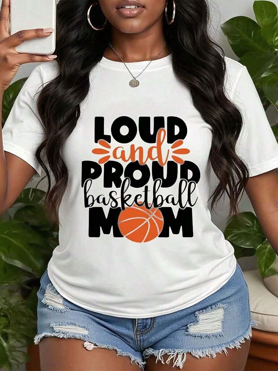 Camiseta de baloncesto, Camiseta de baloncesto estilo preppy, Camiseta para el día del partido de baloncesto, Camiseta para mamá deportista, Camiseta para mamá baloncestista, Camiseta de baloncesto retro, Regalo perfecto para amantes de los juegos de baloncesto. - Blanco - Ver 1