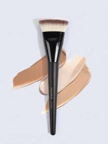 MAANGE 1/2 Pcs Professional Makeup Brush Set, Includes Soft Foundation Brush, Triangle Concealer Brush, And Eyeshadow Brush, Comes With Paper Box, Soft Bristles, Portable For Travel, Ideal Gift For Women And Girls. Set Includes Foundation Brush, Concealer Brush, Blush Brush, Contour Brush, Bronzer Brush, And Powder Brush. - 黑色 - 查看 9