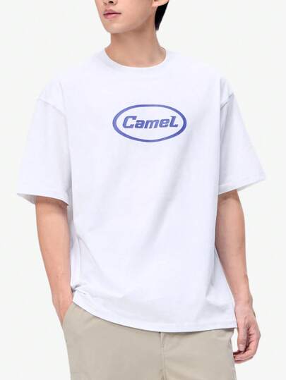CAMEL CROWN 男士户外运动T恤，速干透气跑步健身服