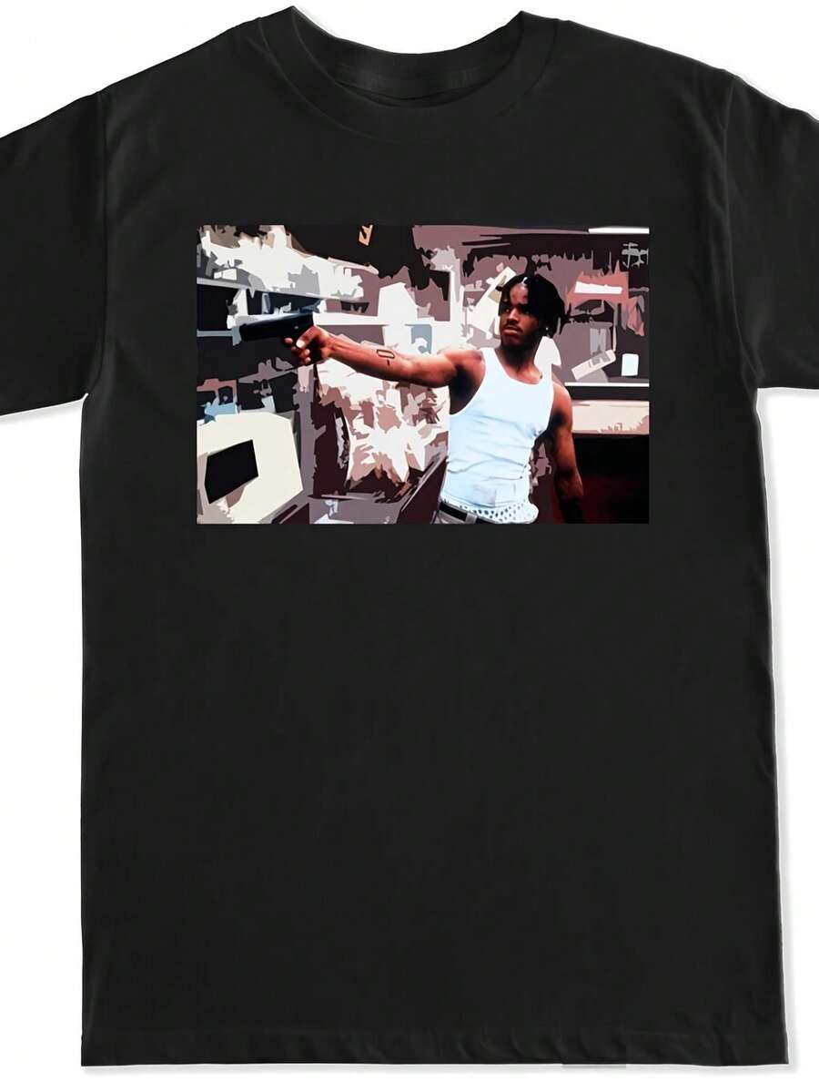 Men Sports Tees & Tanks - 黑色 - 查看 1