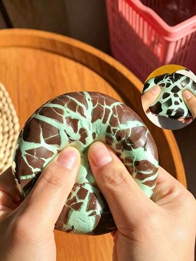 2pcs Handmade Mint Dark Chocolate Stress Relief Squeeze Balls, Crunchy Soft, Anti-Anxiety Toy, Slow Rebound Blue Coconut Oil Handmade Balls, Party Game, Dumpling Dough, Anniversary, Toy, Birthday Wishes, Party Supplies, Slow Rising Soft Candy, Birthday Party Supplies, Stress Ball, Graduation Party Supplies, Soft Candy Dumpling, Slow Rising Soft Candy, Suitable For Anxiety, Crunchy Squeeze Toy, Suitable For Men And Women, Party Gift, Perfect Gift, Ideal Holiday Gift, Easter Gift, Party Game, Hen Party, Hen Party Supplies, Party Favor Fillers