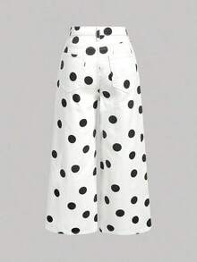 Jeans de pierna ancha recortado - Blanco 2 - Ver 2