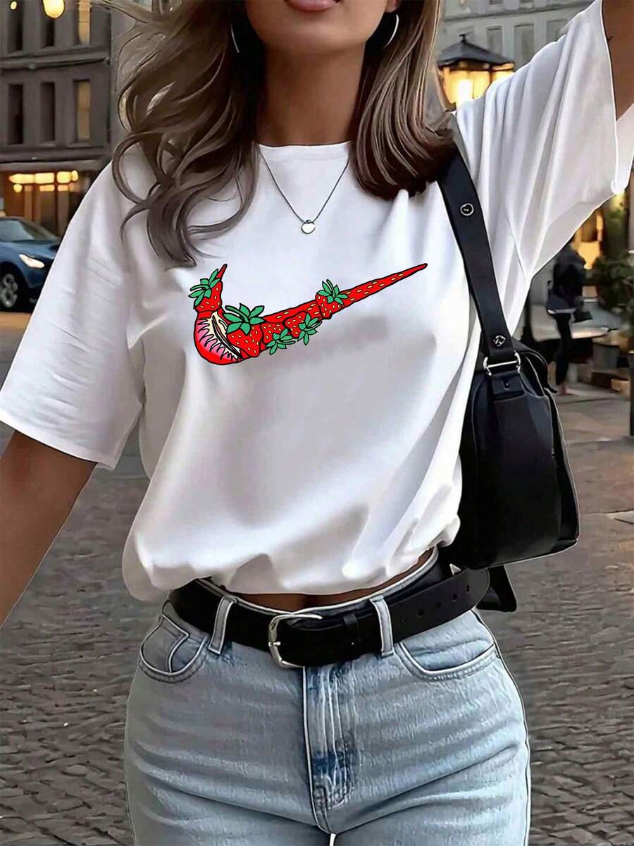Women T-Shirts - 白色 - 查看 1