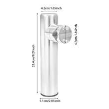 YUNRUX Verstellbare Angelrutenhalter, 316 Edelstahl mit PVC-Innenfutter, 360° Rotation, perfekt für das Meeresangeln, Set von 2 - Weiss - Übersicht 2