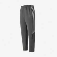Adidas M Q3 男士针织运动套装，立领外套和运动裤两件套 - 灰色 - 查看 5