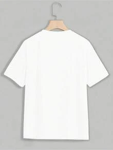 1 camiseta de algodón puro para mujer con estampado de letras y anime, diseño sencillo, cómoda y transpirable, adecuada para uso casual diario, que muestra un estilo natural y elegante, imprescindible para fiestas de verano, envío local, 180g 100% algodón. - Blanco - Ver 2