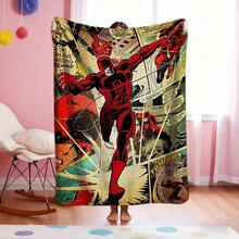 1pc Spider-Man Print Blanket,Retro Cartoon Style Throw Blanket,Cartoon Character Printed Blanket,All-Season Universal Nap Blanket,Character Home Decor Blanket,Modern Fashion Gift Suitable For Home Bedroom Bed Sofa Office Lunch Break Cover Picnic Blanket - Nhiều màu - Xem 1