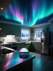 LED Northern Lights Projector, RGB Atmosphere Lamp, Bedroom LED Projection Light With Multi-Color Remote Control, Suitable For Room Decor, Christmas, Valentine's Day, Camping, Wedding - Multi-color light - View 7