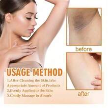 3pcs Vitamin C Skin Whitening Cream,Skin Bleaching Cream,Dark Spot Remover For Face,Skin Lightening Cream For Intimate Areas,Neck,Armpit,Elbow, Inner Thigh And Knees,Improve Underarm Dullness Odor - 多色的 - 查看 9