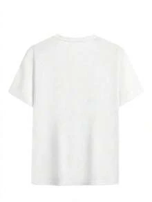 Kawaii Oversized Short Sleeve T-Shirt With Breast And Ice Cream Print, Cute Graphic Tee For Women With Body Positive Message, "All Breasts Matter" Gift, 100% Cotton Clothing - 白色 - 查看 2