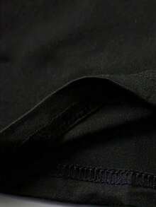 Fashionable And Sexy Casual Black T-Shirt, Short Sleeve, Women's Clothing - 黑色 - 查看 5