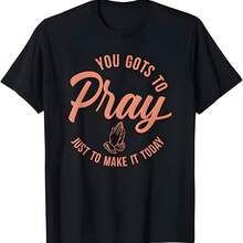 Concreto y lujo Gotss para orar camiseta de felicidad crimson - Negro - Ver 1