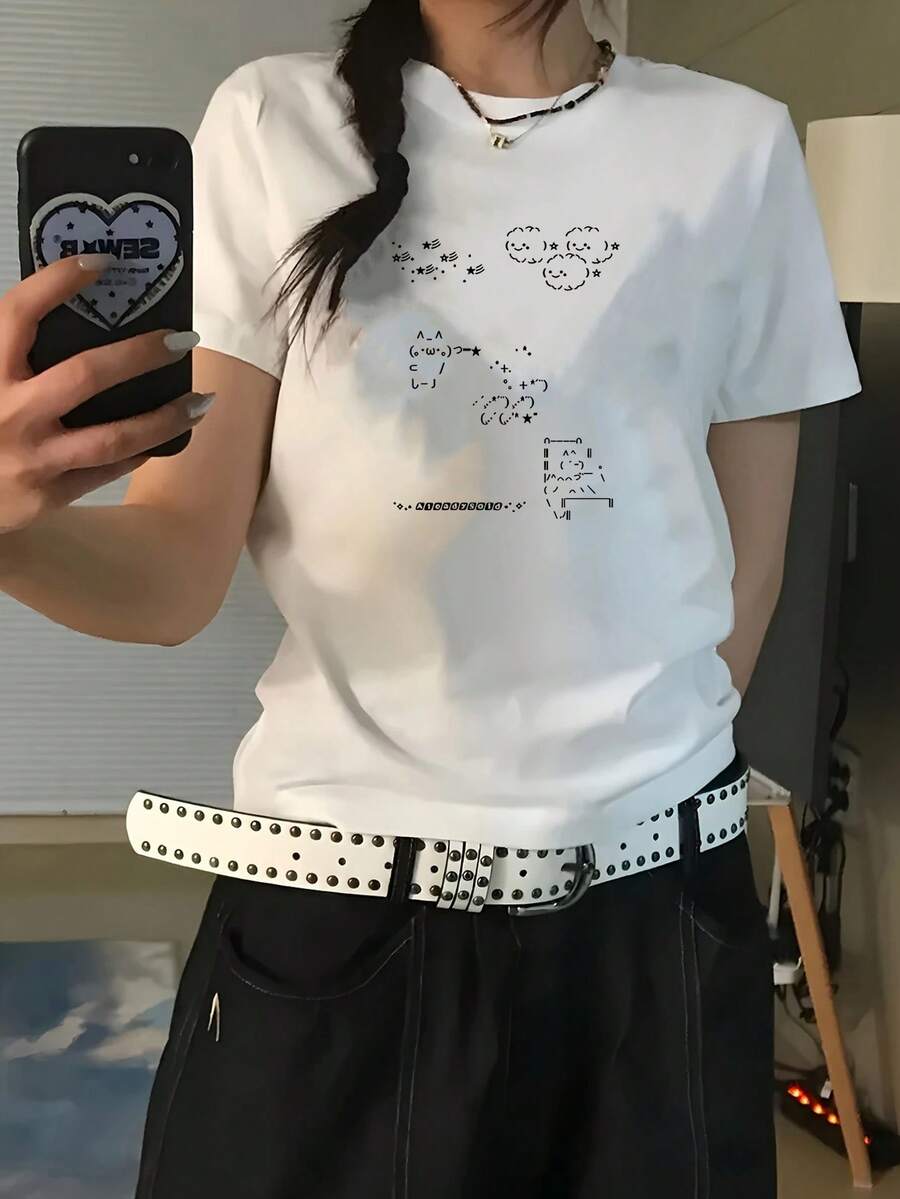 Women T-Shirts - [White] - View 1