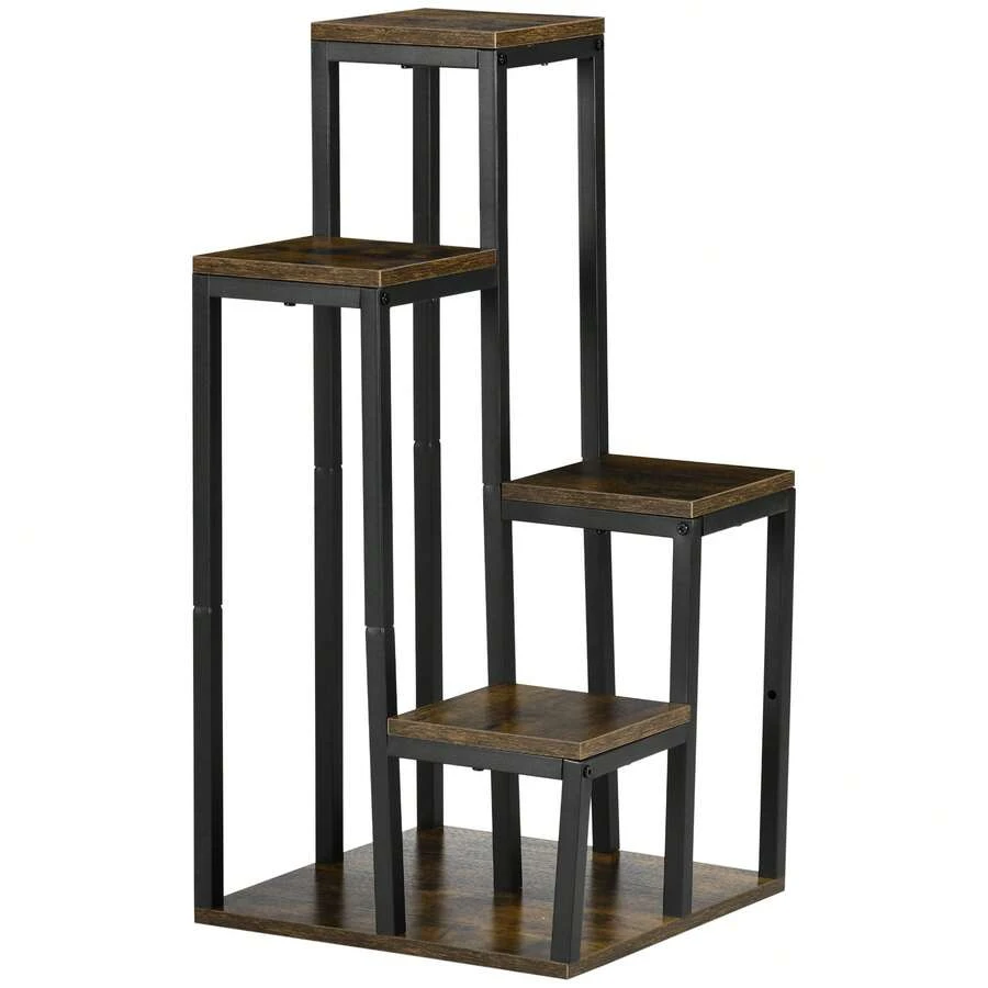 Supporto per piante a 4 livelli, 40 cm x 40 cm x 81 cm - A - Visualizzare 1