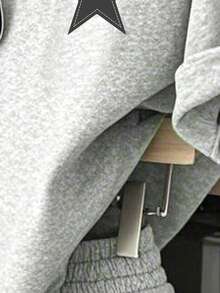 Tween Girl Cartoon Print Round Neck Short Sleeve T-Shirt And Shorts Set - Grey - View 4