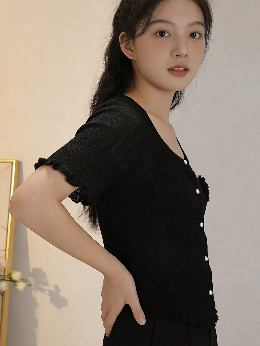Women Tops - Black - View 1