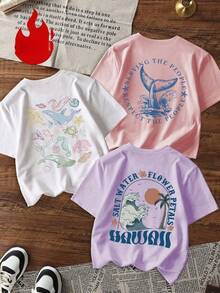 New Women's Short-Sleeved, Minimalist, And Casual Crew Neck T-Shirt In Dark Gray, Versatile And Suitable For Everyday Wear, Holidays, Spring, And The Beach. Summer Graphic T-Shirt - 白色 - 查看 1