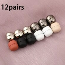 2/3/12 Pairs Premium Hijab Magnetic Pins, Multi-Purpose Hijab Magnets, Free To Choose Your Favorite Style - Multiple Styles - View 14