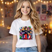 Children's T-Shirt Gaming  T-Shirt, Shirts For Women Vintage Summer T Shirts Black Tops Cotton T Shirt Summer Outfit For Women Summer Tops Tops For Women Vacation Outfits Woman Country Concert Outfit Graphic T Shirt Concert Outfit, Holiday Outfits For Women, Men's Holiday Shirts, Summer Outfits For Men, Men's Clothes, T Shirts For Men, Toddler Boy Clothes, Toddler Girls Clothes, Teen Shirts, Shirts For Teen Girls, Clothes For Teen Girls, Teen Boys, Teen Boy Shirts, Tweens Girl Clothes, Clothes For Girls, Girls Summer Clothes, Tweens Boy Clothes. - trắng - Xem 2