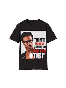 Ain'T Nobody Coming to See You Otis Lustiges T-Shirt - Schwarzes, lässiges Kurzarm-T-Shirt mit Rundhalsausschnitt, 220G, Ganzjahreskomfort, normale Passform, lustiges T-Shirt - Schwarz - Übersicht 7