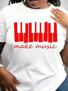 Suave, transpirable y ligera para comodidad durante todo el día. Camiseta para Músicos, Camiseta para Pianistas, Camiseta para Profesores de Piano, Camiseta para Amantes del Piano, Camiseta para Profesores de Música, Camiseta para Pianistas, Camiseta para Amantes de la Música, Camiseta para Músicos. Cuello redondo clásico con un corte relajado que favorece todas las formas del cuerpo y es fácil de combinar con jeans, pantalones cortos y leggings. - Blanco - Ver 1