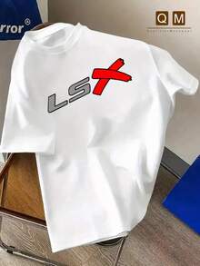 Men's Casual T-Shirt 'LSX' Printed - Made Of Soft Polyester, With Crew Neck And Machine Washable - The Perfect Choice For Summer - [White] - View 7