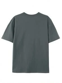 Hit Your Dog's Head! Funny T-Shirt With A Round Neck And Creative Design, Pure And  Summer Fashion, Short Sleeves, Casual Top For Everyday Wear - Gris - View 2