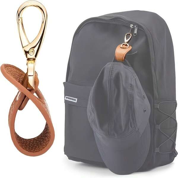 Kẹp tổ chức khăn quàng cổ cầm tay du lịch di động, kẹp mũ, móc treo đa năng, làm bằng chất liệu PU, kẹp tổ chức mũ màu trơn, kẹp chống mất găng tay ngoài trời, kẹp khăn che nắng, phù hợp cho du lịch, ngoài trời và sử dụng hàng ngày, kẹp tổ chức tiện lợi rảnh tay cho mũ, khăn quàng cổ, kính và ô