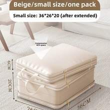 Space-Saving Compression Storage Box, Portable Self-Compressing Cube, Ideal For Luggage Organization, Bedding, Clothes, Blankets - View 13