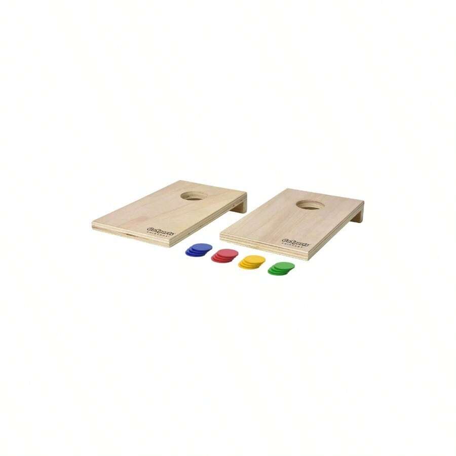 Coinshot Tabletop Cornhole Game Set - Blue, Brown, Green, Red, Yellow - View 1