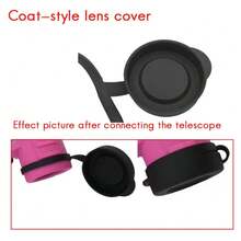 2 Pieces Binoculars Protective Rubber Objective Lens Cap Binocular Best Protect 52-55MM - Multicolor - View 3