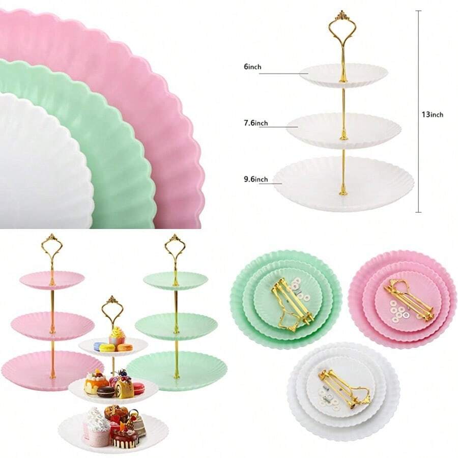 Stands - White Pink Green - View 1