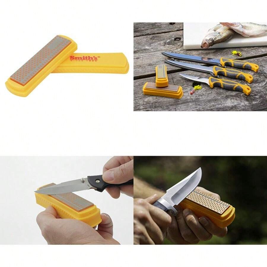 Smith's 50447 Piedra afiladora de diamante de 1016 cm - Amarillo - Ver 1