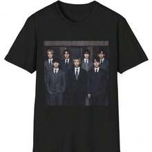 BT S Arirang T-Shirt - Formal Portrait, Vintage Style, Women's Blouses, Blouses, Casual Blouses For Women, Casual Tops For Women, Women's Tops, Tops, Unisex. - 黑色 - 查看 6