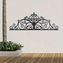 HELLOYOUNG Mystical Boho Gothic Wall Art, 2 Piece Vintage Metal Scroll & Floral Sculpture For Bedroom Living Room, Witchcore Occult Aesthetic Decor, Unique Wall Hanging For Housewarming Altar Valentine Wedding - 彩色 - 查看 5